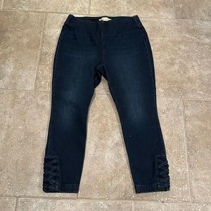 Soft Surroundings‎ Ultimate Denim Jacinto Cropped Jeans Blue 2EW24 Small